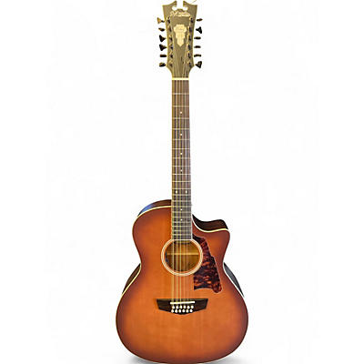 Used D'Angelico DAPG212CRBAP Brown 12 String Acoustic Electric Guitar