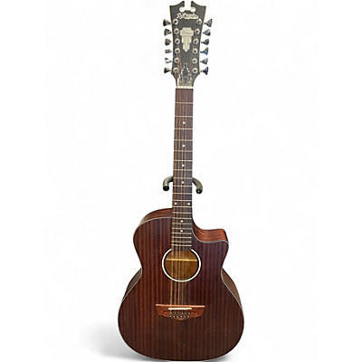 Used D'Angelico DAPLSG212MAHCP Mahogany 12 String Acoustic Electric Guitar