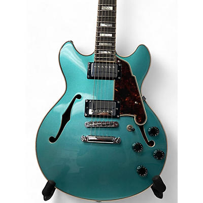 D'Angelico Used D'Angelico DAPMini Blue Hollow Body Electric Guitar