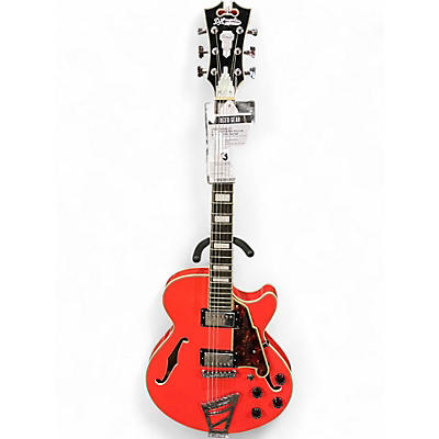 Used D'Angelico DAPSSFRCTCB Red Hollow Body Electric Guitar