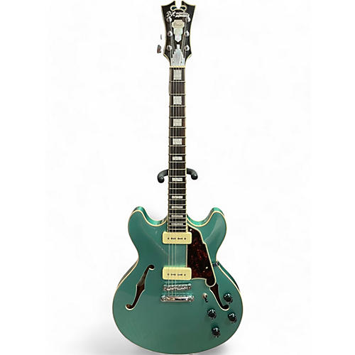 D'Angelico Used D'Angelico DC Boardwalk Blue Turquoise Hollow Body Electric Guitar Blue Turquoise