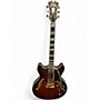 Used D'Angelico DC Deluxe Brown Hollow Body Electric Guitar Brown