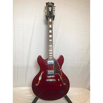 D'Angelico Used D'Angelico DC12 CHERRY RED Hollow Body Electric Guitar