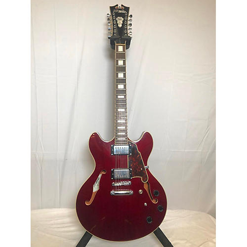 D'Angelico Used D'Angelico DC12 CHERRY RED Hollow Body Electric Guitar CHERRY RED