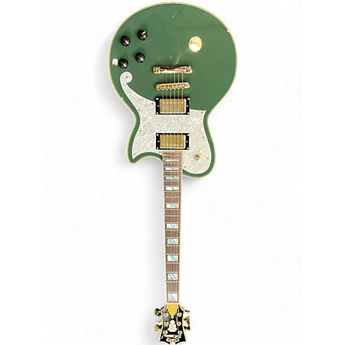 D'Angelico Used D'Angelico DELUXE ATLANTIC HUNTER GREEN Solid Body Electric Guitar HUNTER GREEN