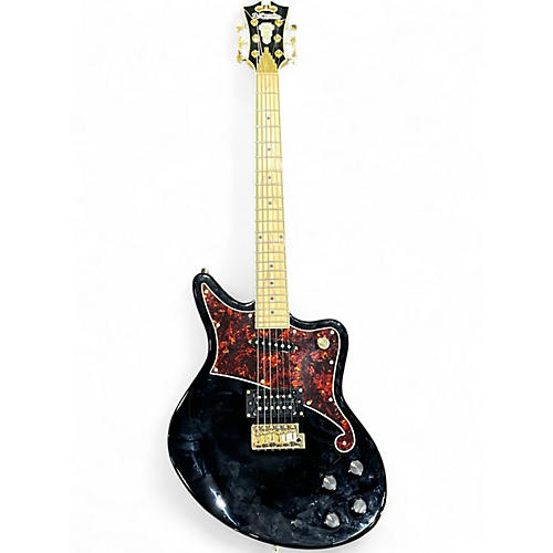 Used D'Angelico DELUXE BEDFORD Black Solid Body Electric Guitar Black