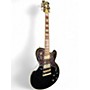 Used D'Angelico DELUXE Black and Gold Solid Body Electric Guitar Black and Gold