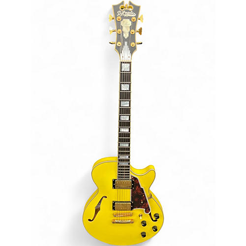 Used D'Angelico DELUXE SS  Electric Yellow  Hollow Body Electric Guitar Electric Yellow
