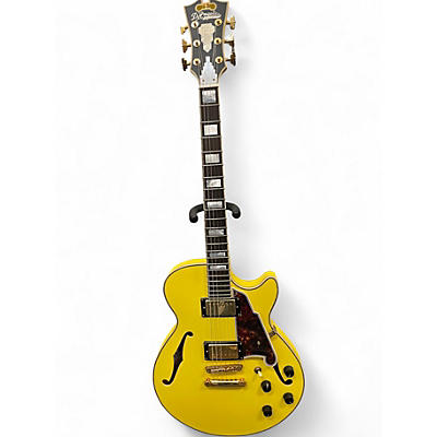 Used D'Angelico DELUXE SSSP SEMI HALLOW BODY Yellow Hollow Body Electric Guitar