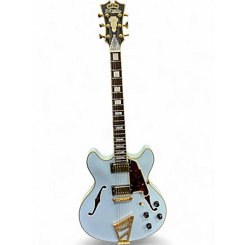 Used D'Angelico DLX DCTP Matte Blue Hollow Body Electric Guitar Matte Blue