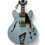 Used D'Angelico DLX DCTP Power Blue Hollow Body Electric Guitar Power Blue