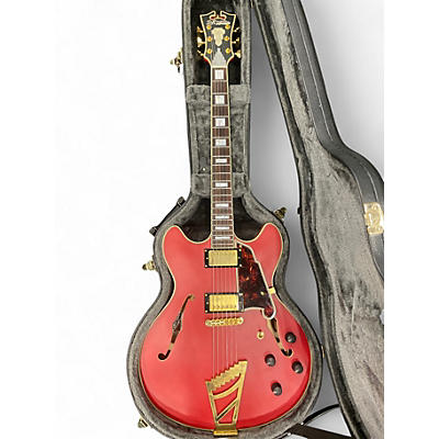 Used D'Angelico  DLX DCTP Satin Red Hollow Body Electric Guitar