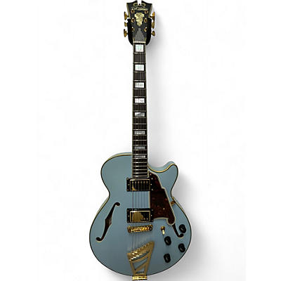 Used D'Angelico DLX SSTP LIGHT BLUE Hollow Body Electric Guitar