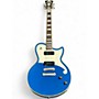Used D'Angelico Deluxe Atlantic Blue Sapphire Solid Body Electric Guitar Blue Sapphire