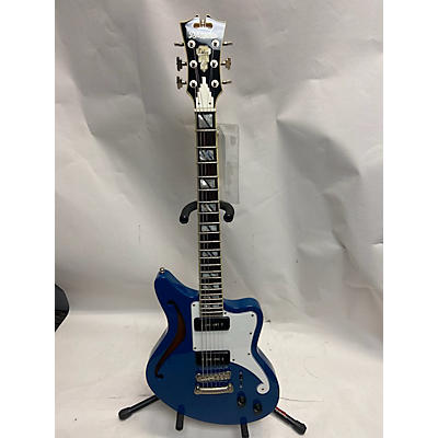 D'Angelico Used D'Angelico Deluxe Bedford SH Blue Sapphire Hollow Body Electric Guitar