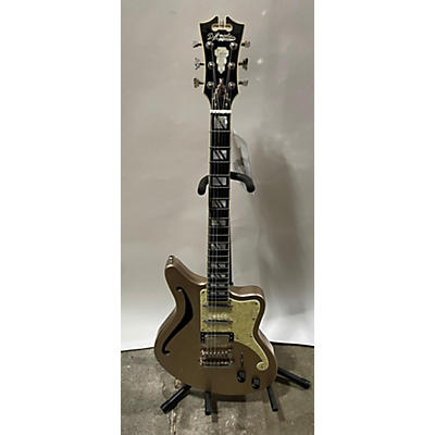 D'Angelico Used D'Angelico Deluxe Bedford SH Gold Hollow Body Electric Guitar