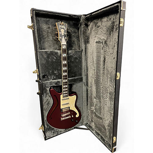 Used D'Angelico Deluxe Bedford SH Matte Wine Solid Body Electric Guitar Matte Wine