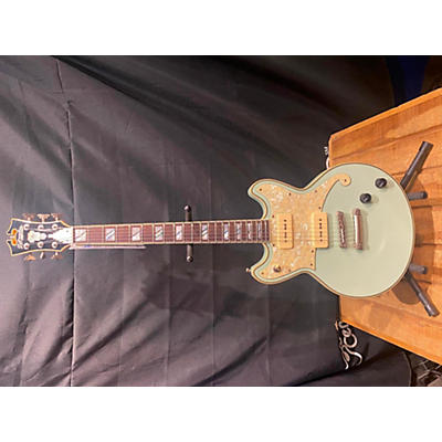 D'Angelico Used D'Angelico Deluxe Brighton Limited Edition Sage Solid Body Electric Guitar