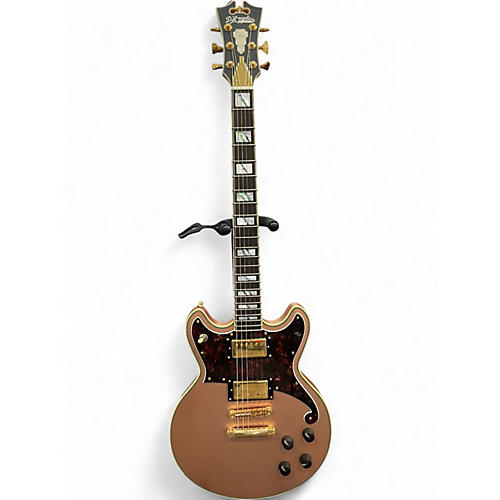 Used D'Angelico Deluxe Brighton Matte Rose Gold Solid Body Electric Guitar Matte Rose Gold