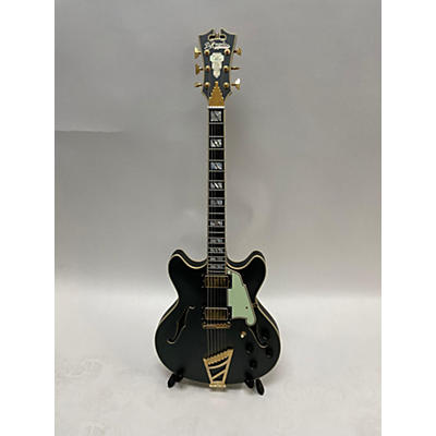 D'Angelico Used D'Angelico Deluxe DC LE Matte Charcoal Hollow Body Electric Guitar