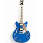 Used D'Angelico Deluxe DC Sapphire Pro Blue Sapphire Hollow Body Electric Guitar Blue Sapphire
