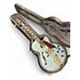 Used D'Angelico Deluxe DH Matte Powder Blue Hollow Body Electric Guitar Matte Powder Blue