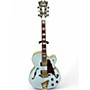 Used D'Angelico Deluxe DLX DH Blue Hollow Body Electric Guitar Blue