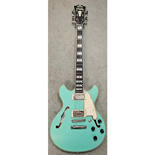 D'Angelico Used D'Angelico Deluxe Mini Surf Green Hollow Body Electric Guitar Surf Green