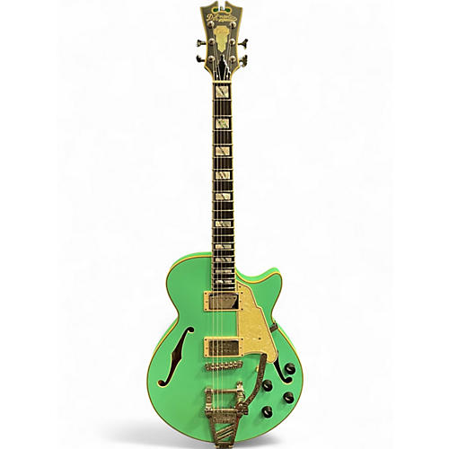 Used D'Angelico Deluxe SS LE Matte Surf Green #29/50 Hollow Body Electric Guitar Matte Surf Green #29/50