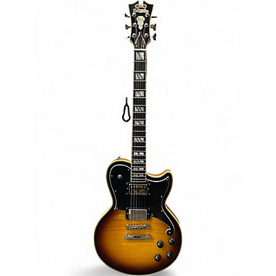 Used D'Angelico Deluxe Series Atlantic Sunburst Solid Body Electric Guitar