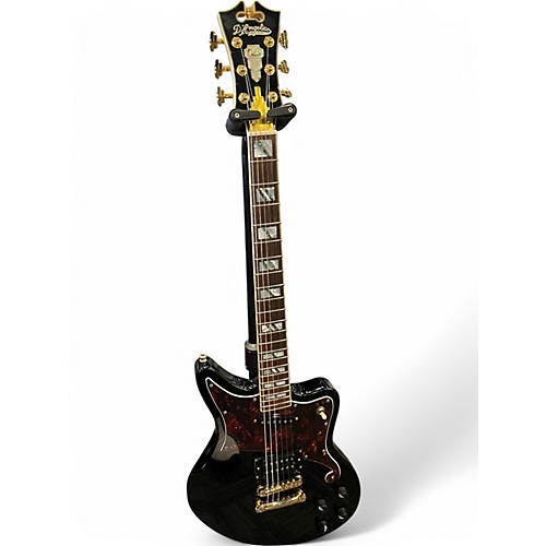 Used D'Angelico Deluxe Series Bedford Black Solid Body Electric Guitar Black
