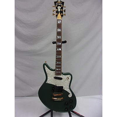 D'Angelico Used D'Angelico Deluxe Series Bedford Hunter Green Hollow Body Electric Guitar