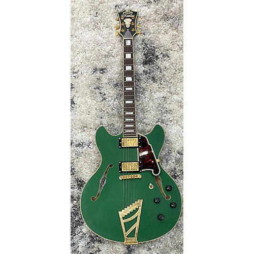 D'Angelico Used D'Angelico Deluxe Sstp Green Hollow Body Electric Guitar Green