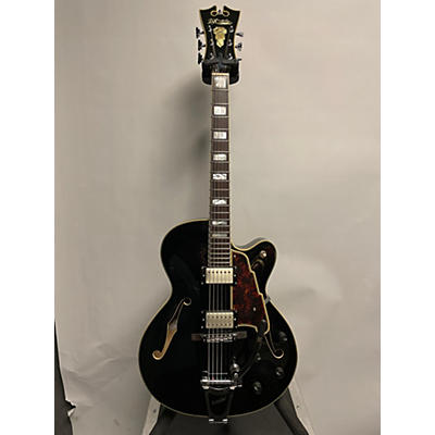 D'Angelico Used D'Angelico EX-175 Black Hollow Body Electric Guitar