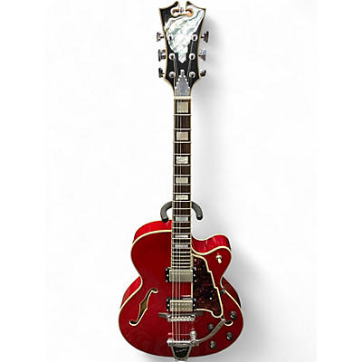 Used D'Angelico EX-175 Trans Red Hollow Body Electric Guitar