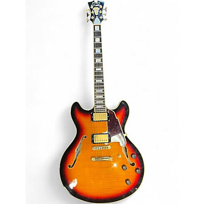 Used D'Angelico EX-DC 3 Color Sunburst Hollow Body Electric Guitar