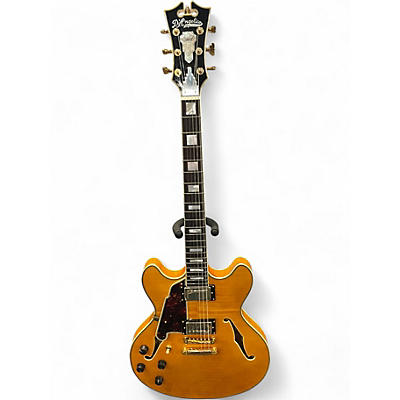 Used D'Angelico EX-DC Left Handed Vintage Natural Hollow Body Electric Guitar