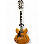 Used D'Angelico EX-DC Left Handed Vintage Natural Hollow Body Electric Guitar Vintage Natural