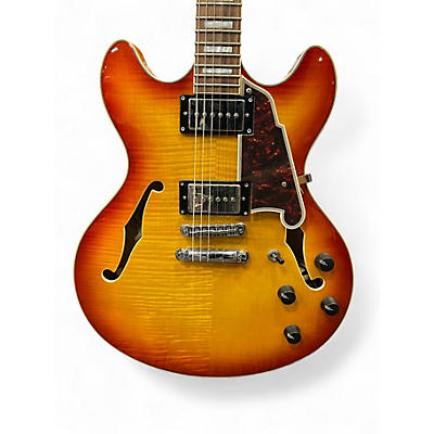 Used D'Angelico EX-DC/SP 2 Tone Sunburst Hollow Body Electric Guitar