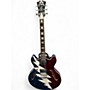 Used D'Angelico EX-DC/SP Left Handed Red White and Blue Electric Guitar Red White and Blue