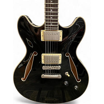 Used D'Angelico EX-DC Tour Black Hollow Body Electric Guitar