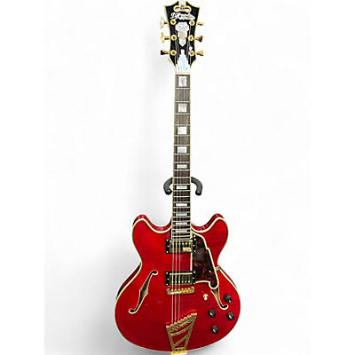 Used D'Angelico EX-DC Trans Cherry Hollow Body Electric Guitar