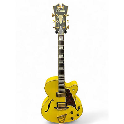 Used D'Angelico EX-DH Yellow Hollow Body Electric Guitar