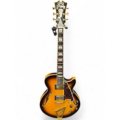 Used D'Angelico EX-SS 2 Tone Sunburst Hollow Body Electric Guitar