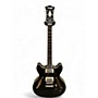 Used D'Angelico EX-SS Black Hollow Body Electric Guitar Black