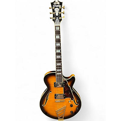 Used D'Angelico EX-SS SUNBURST Hollow Body Electric Guitar