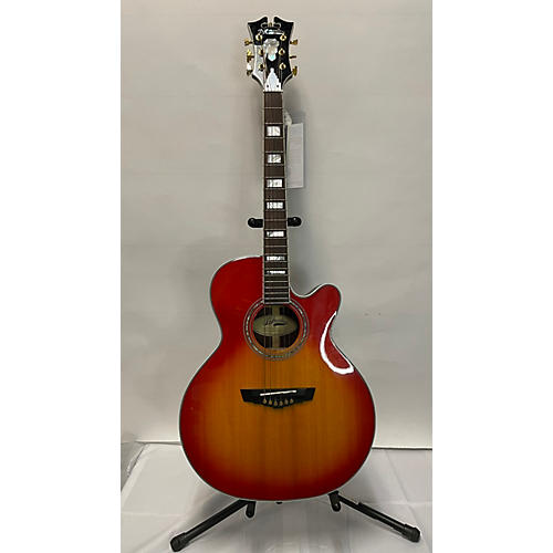 D'Angelico Used D'Angelico EXCEL Cherry Sunburst Acoustic Electric Guitar Cherry Sunburst