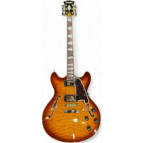 D'Angelico Used D'Angelico EXCEL DC Tobacco Sunburst Hollow Body Electric Guitar Tobacco Sunburst