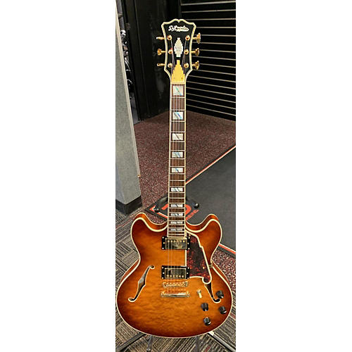 D'Angelico Used D'Angelico EXCEL DC XT Antique Amber Hollow Body Electric Guitar Antique Amber