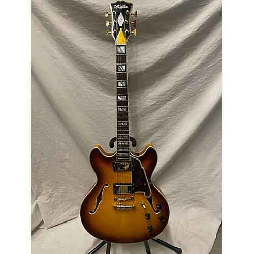 D'Angelico Used D'Angelico EXCEL DC XT Sunburst Hollow Body Electric Guitar Sunburst